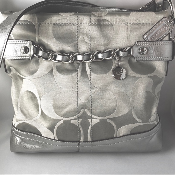 Coach Bags | Silver Coach Purse | Poshmark